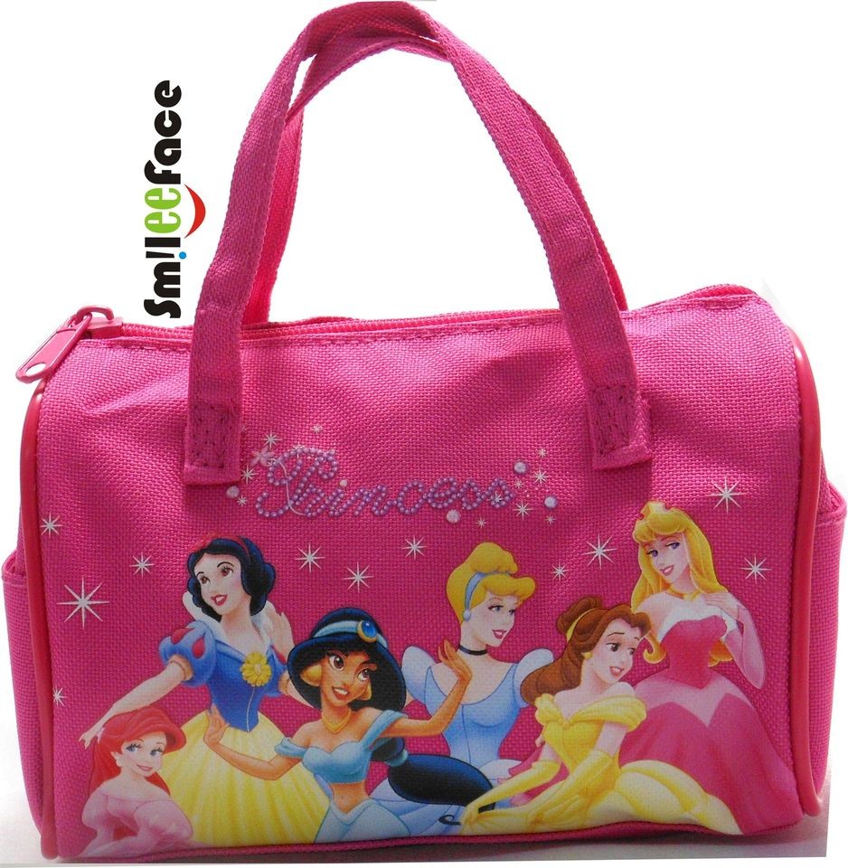Disney Princess Mini Handbag Pink Girls Purse Tube Style Tote