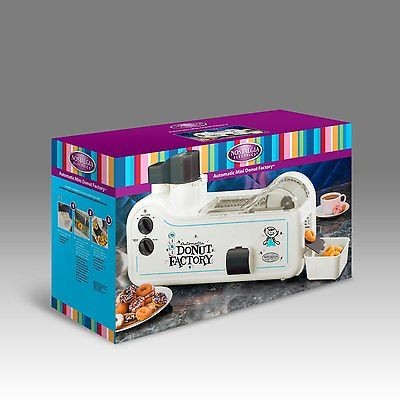   Nostalgia Electrics MDF 200 Automatic Mini Donut Factory Machine Maker