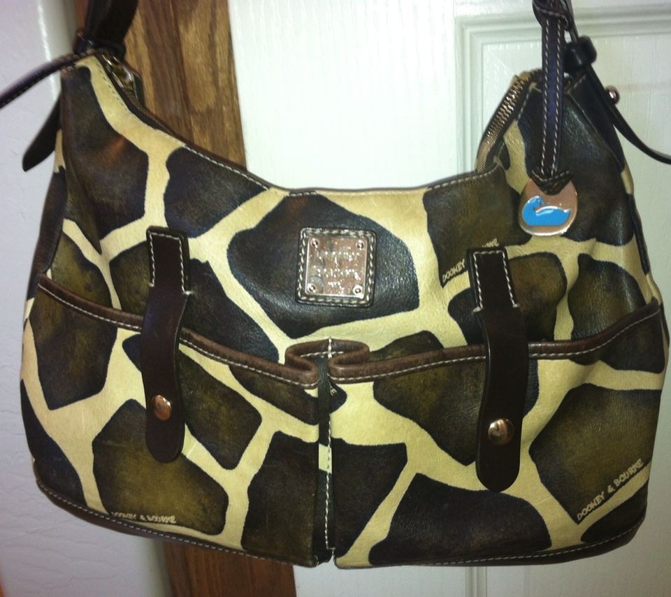 Dooney And Bourke Giraffe Print Genuine Authentic Dooney And Bourke