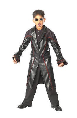   Vampire Trench Coat Blade Gothic Dress Up Halloween Child Costume