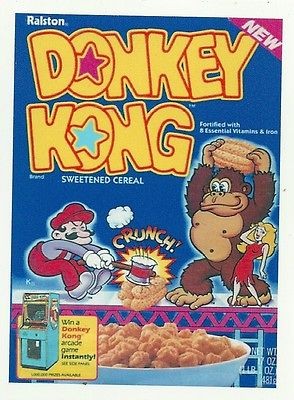 DONKEY KONG Retro Vintage 80s Cereal Box HQ Fridge Magnet *02