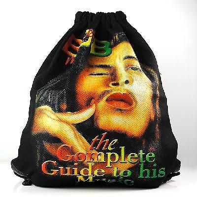 New Drawstring Bag Swimming Beach Sports Backpack Pouch BOB MARLEY