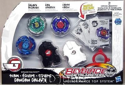 BEYBLADE TEAM GANGAN GALAXY SET GALAXY PEGASUS EARTH EAGLE RAY 