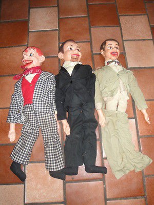 THREE VENTRILOQUIST DUMMY DOLLS. /D ODAY/M SNERD/C MCCARTHY