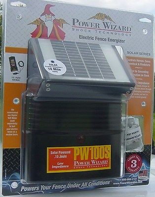 solar electric fence charger energizer 12 volt power wizard