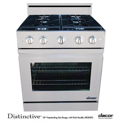   / DR30GFS/NG, 30Distinctive Freestanding Gas Range Flush Handle