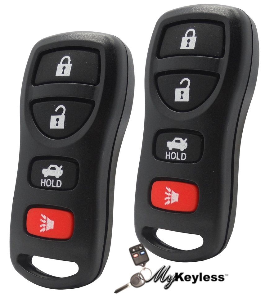 NEW NISSAN & INFINITI KEYLESS ENTRY REMOTE KEY FOB PAIR 4 BUTTON 