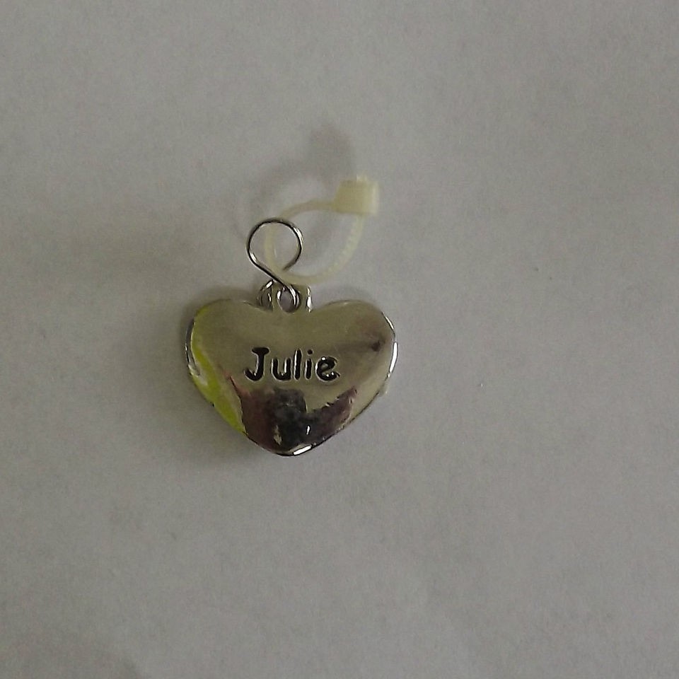 GANZ PUFFED HEART PERSONALIZED CHARMS OR PENDANTS LETTER J NAMES