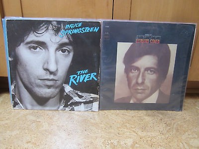 LP Lot Leonard Cohen Songs Of & Bruce Springsteen The River