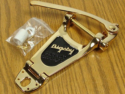 NEW Bigsby B3 Gold TREMOLO Vibrato Bridge Archtop Electric Guitar B3G