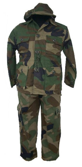 Childrens Clothes Camouflage Army 3 Pieces Set M L XL