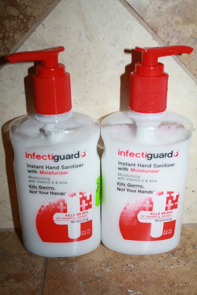   INFECTIGUARD INSTANT HAND SANITIZER WITH MOISTURIZER   8OZ EACH BOTTLE