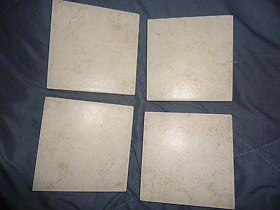   Backsplash Tile ~ Tan 3 7/8 x 3 7/8 ~ Stone Design Set of 62 ~ NEW