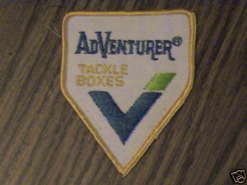 AdVENTURER TACKLE BOXES FISHING VTG,MFGPAN​Y PATCH