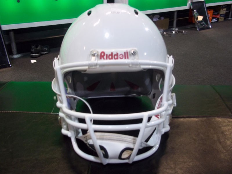 NEW 2009 RIDDELL YOUTH REVO IQ HELMET MED WHITE W/MSK