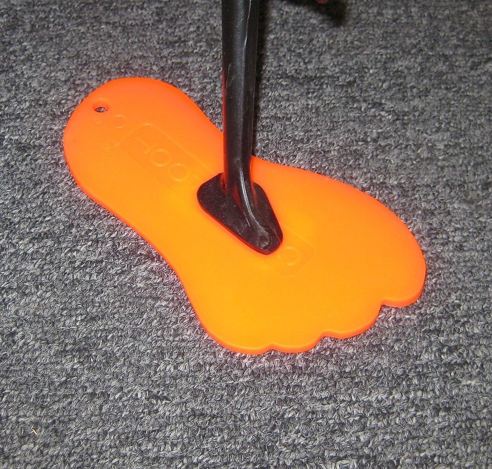 Allyn Cycle Foot Orange Motorcycle Bike Kickstand Pad