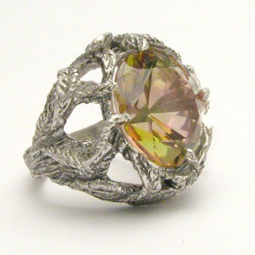 Mango Magic Mystic Topaz Vine Sterling Silver Gemstone Ring   Also in 