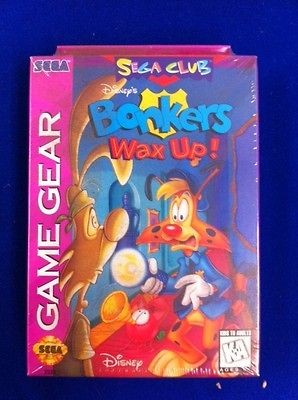 SEGA CLUB DISNEYS BONKERS WAX UP SEGA GAME GEAR NEW