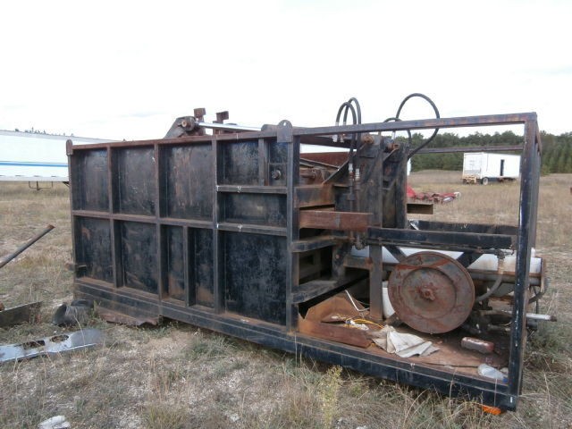   truck mounted Cardboard Baler/Bailer Recycle trash wire Compactor