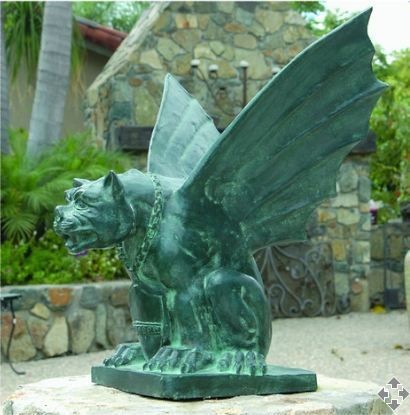   Bronze Entryway Winged Gothic Gargoyle 3 Sizes Available   40% SALE