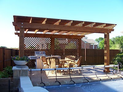   20 Cedar Pergola   Arbor   Trellis   Patio Cover   THE GAZEBO FACTORY