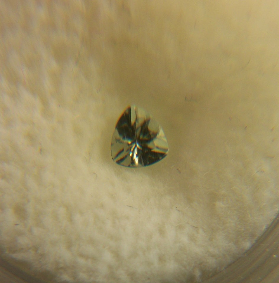   Amblygonite 4mm Trillion .18Ct minimum Natural Gemstone VVS