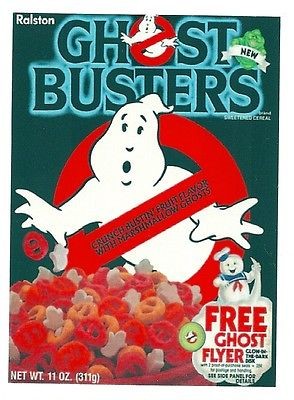 GHOST BUSTERS 1985 Retro Vintage Cereal Box HQ Fridge Magnet *01