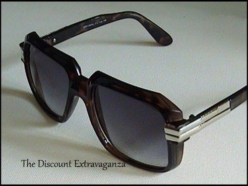 Old School Gazelle DJ Style Run Dmc Demi Brown Sun Glasses w/ Smoke 