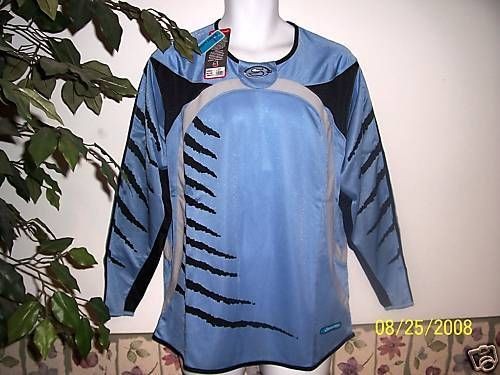 NWT Sondico BENGAL Soccer GOALIE JERSEY Sky Blue/Black Small XLarge 