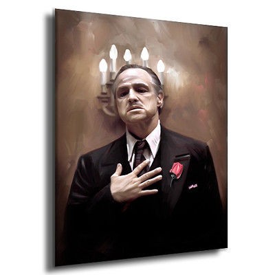 GODFATHER Marlon Brando dvd portrait dvd painting CANVAS ART GICLEE 