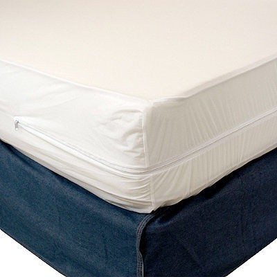 FULL SIZE ZIPPERED VINYL MATTRESS COVER, BED BUG PROTECTOR, TWIN FULL 