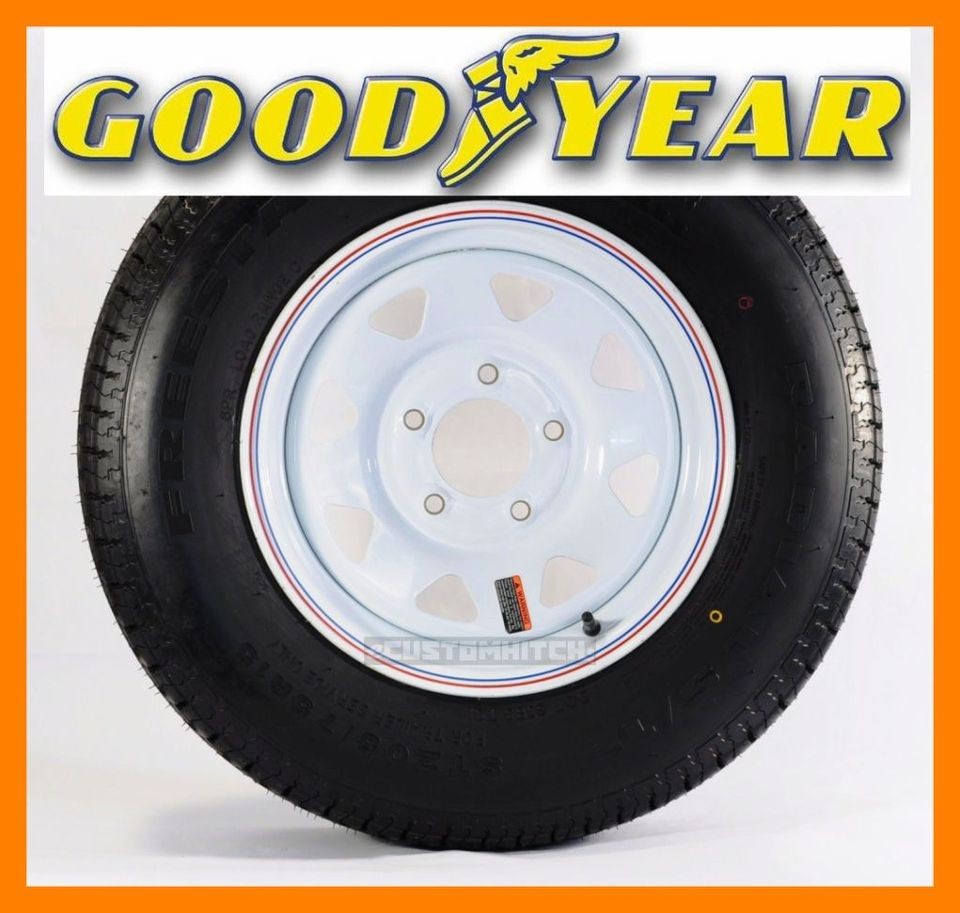 GOODYEAR RADIAL TRAILER TIRES + RIMS ST185/80R13 185/80R 13 13 