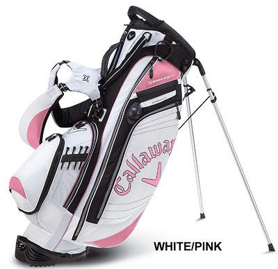 CALLAWAY GOLF HYPER LITE 4.5 STAND BAG WHITE/PINK