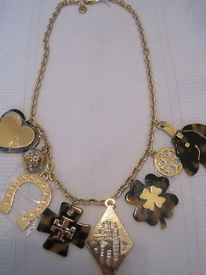 TORY BURCH TILSIM CHARM NECKLACE NWT $295.00 STUNNING