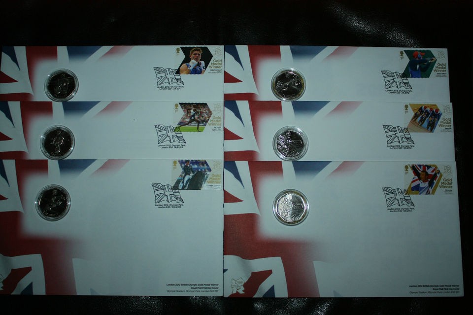 OLYMPICS 2012 TEAM GB GOLD MEDAL WINNER ROYAL MAIL ROYAL MINT COIN 