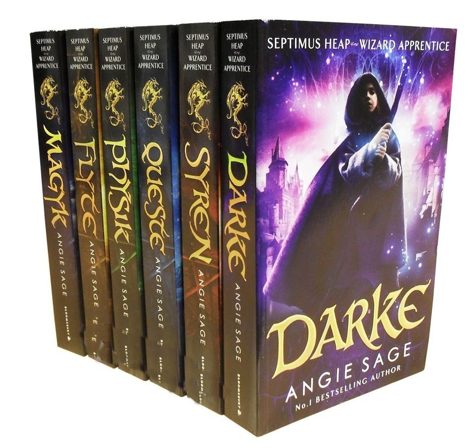 Septimus Heap 6 Books Set Collection Angie Sage Darke Syren Queste 