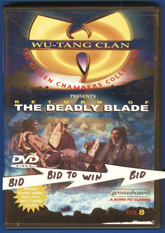 WU TANG CLAN The Hidden Chambers DVD Return Of The DEADLY BLADE Kung 