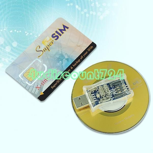 USB 2.0 GSM CELL PHONE SIM CARD READER WRITER BACKUP