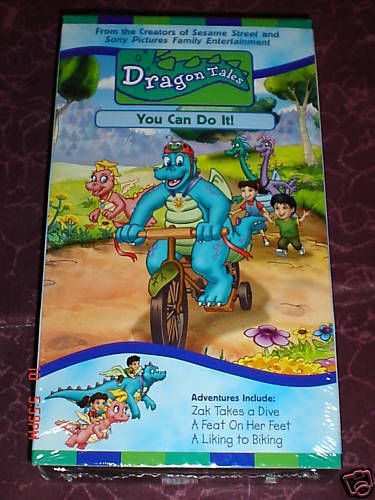 SESAME WORKSHOP Presents DRAGON TALES You Can Do It 2000 3 EPISODES 