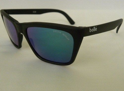 VINTAGE BOLLE 528 SPECTRA ACRYLEX BLACK GREEN SUNGLASS