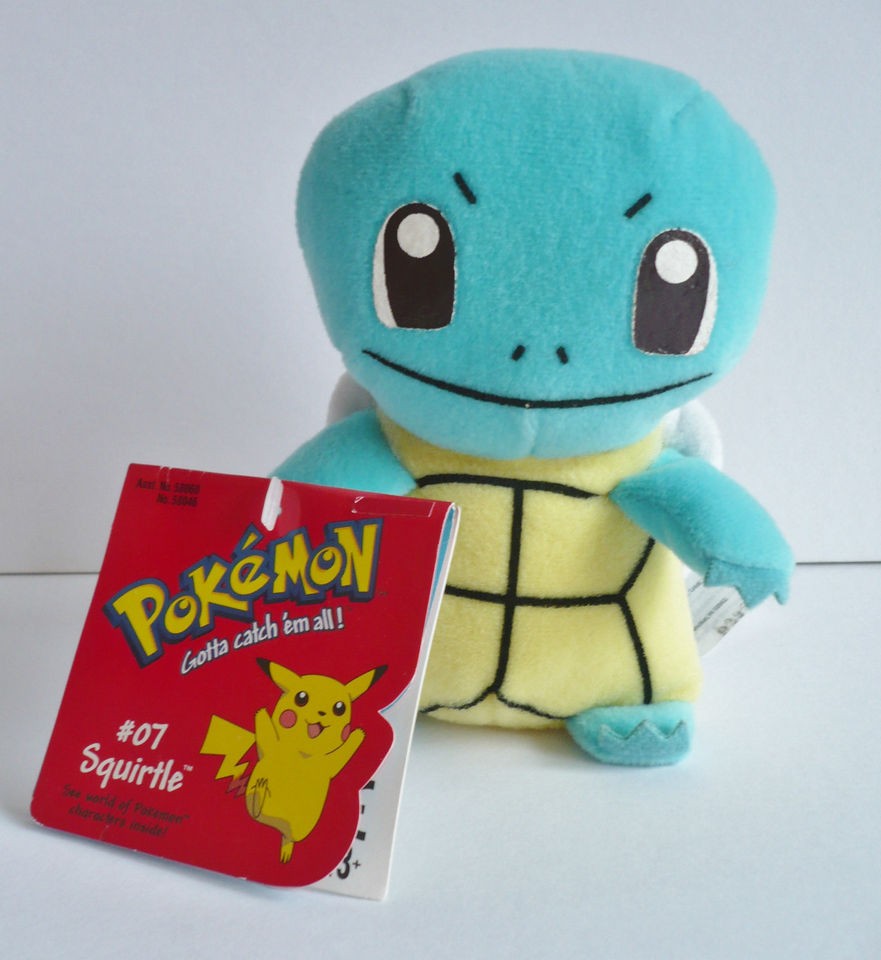 Pokemon Soft Plush Toy Hasbro Squirtle Beanie Vintage Tagged