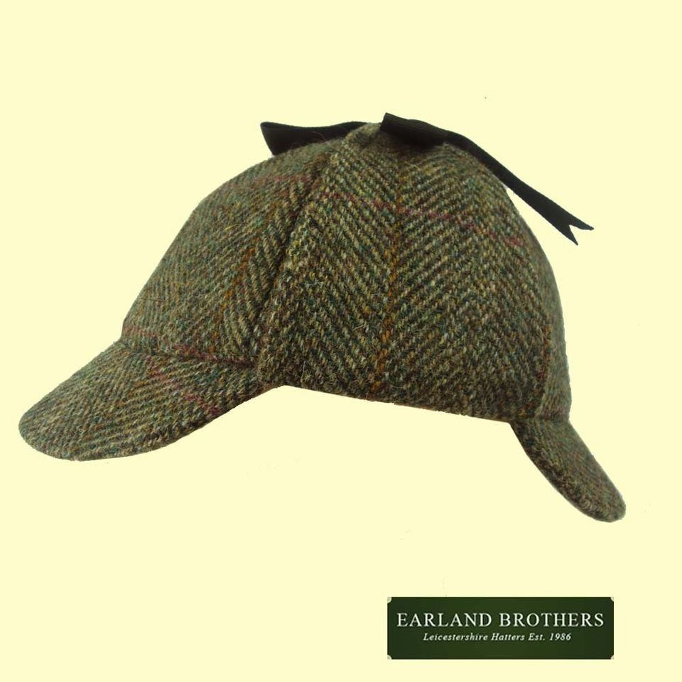   Deerstalker Hat 100% Wool Sherlock Holmes Hat Shooting/Fish M L XL