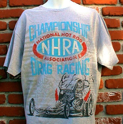   NHRA DRAG RACING T SHIRT FORD CHEVY MOPAR GASSER IHRA SCTA HARLEY 2X