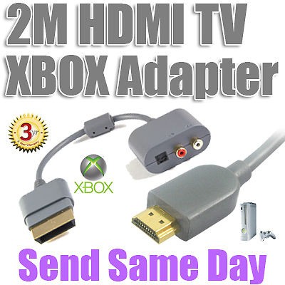 Scart to RCA R/L AV HDMI Audio Video Xbox Console Cable