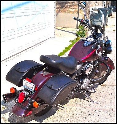   KAWASAKI VULCAN DRIFTER 1500 HARD BODY BOLT ON, LEATHER SADDL