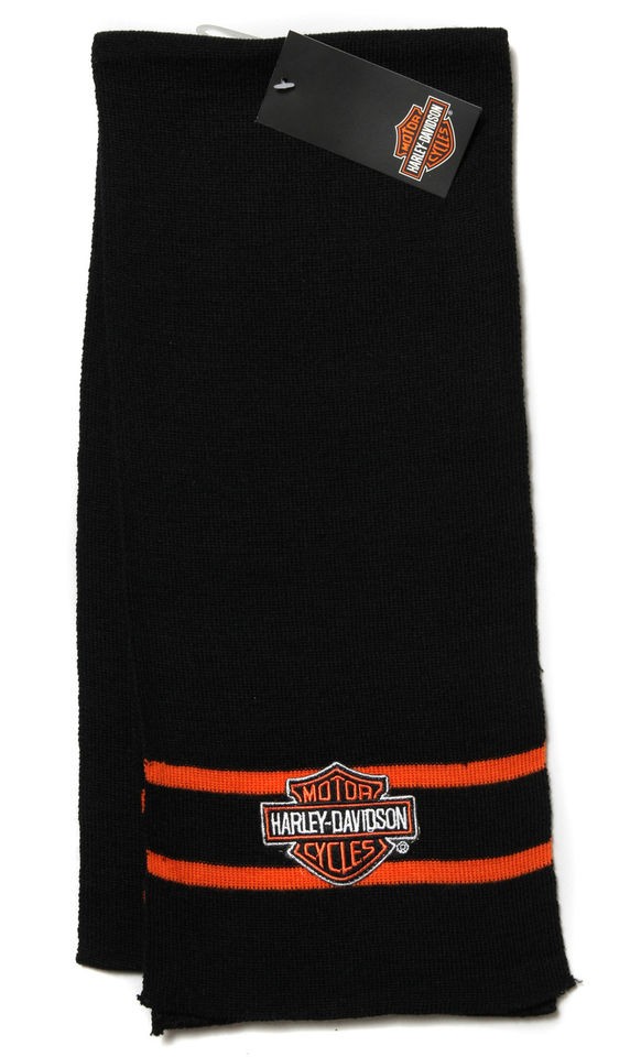 Harley Davidson Neck Scarf Black with Bar and Shield Logo