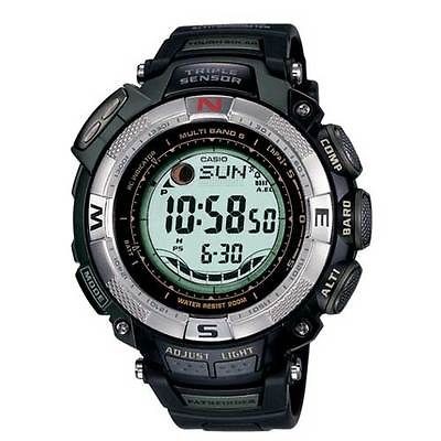 New Casio Pathfinder Triple Sensor Atomic Solar Mens Wrist Watches 