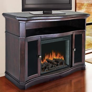 Pleasant Hearth Layton Media Electric Fireplace, Entertainment Center 