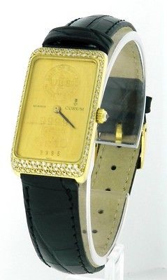   Corum Bank of Switzerland 10 Gram Ingot Diamond Mid Size Watch