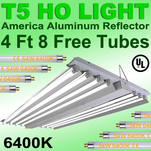 T5 HO / PL Fluorescent Grow Light 2 24 /4 48 Bloom Veg Lamp Bulb 